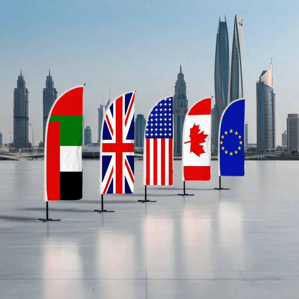 Custom Country Flags Printing Dubai - International Events